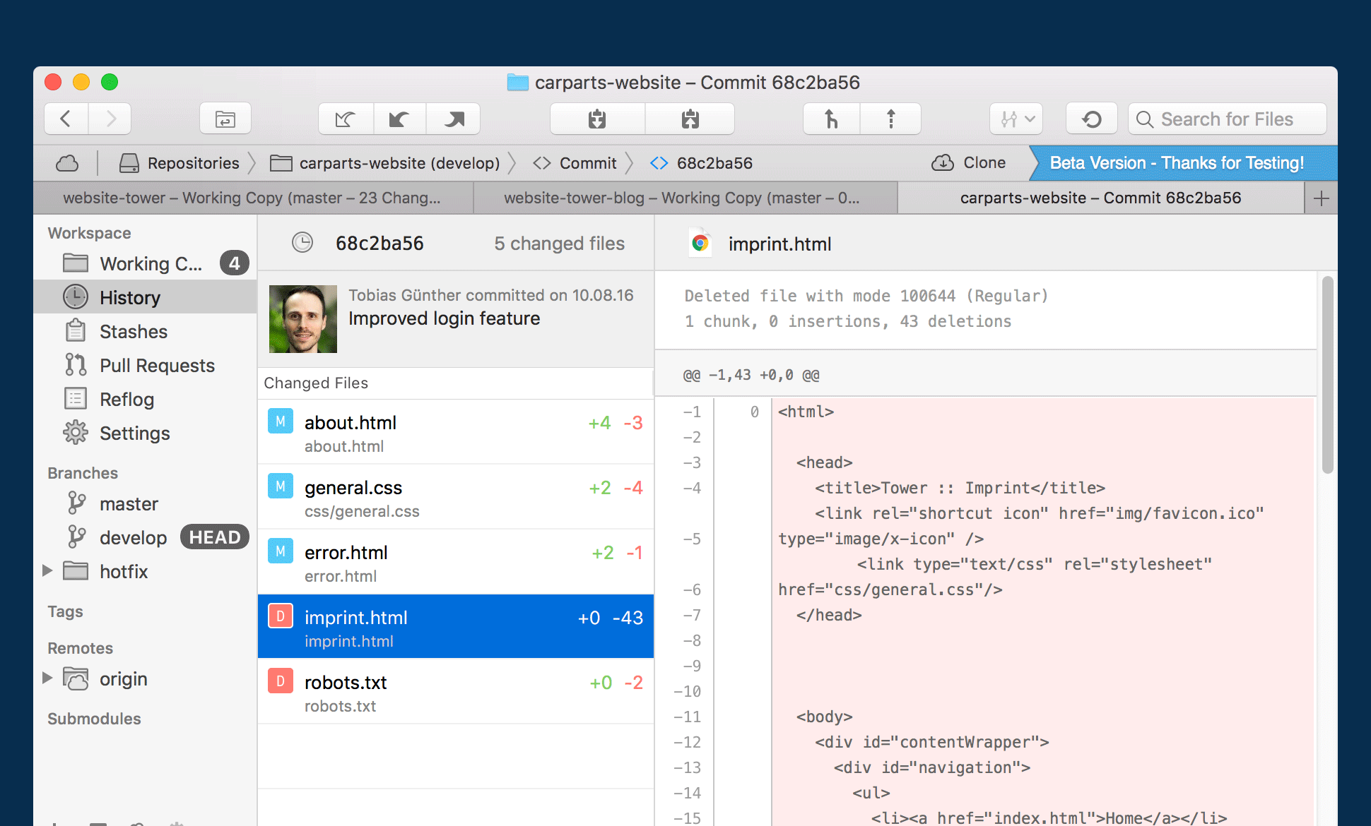 Release Notes | Tower Git Client