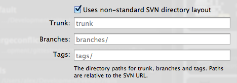 Specifying an alternate SVN directory layout in Tower