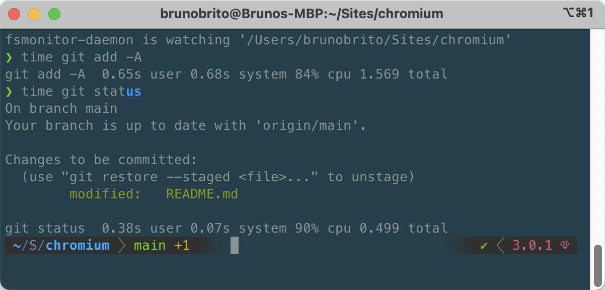 Enabling FSMonitor