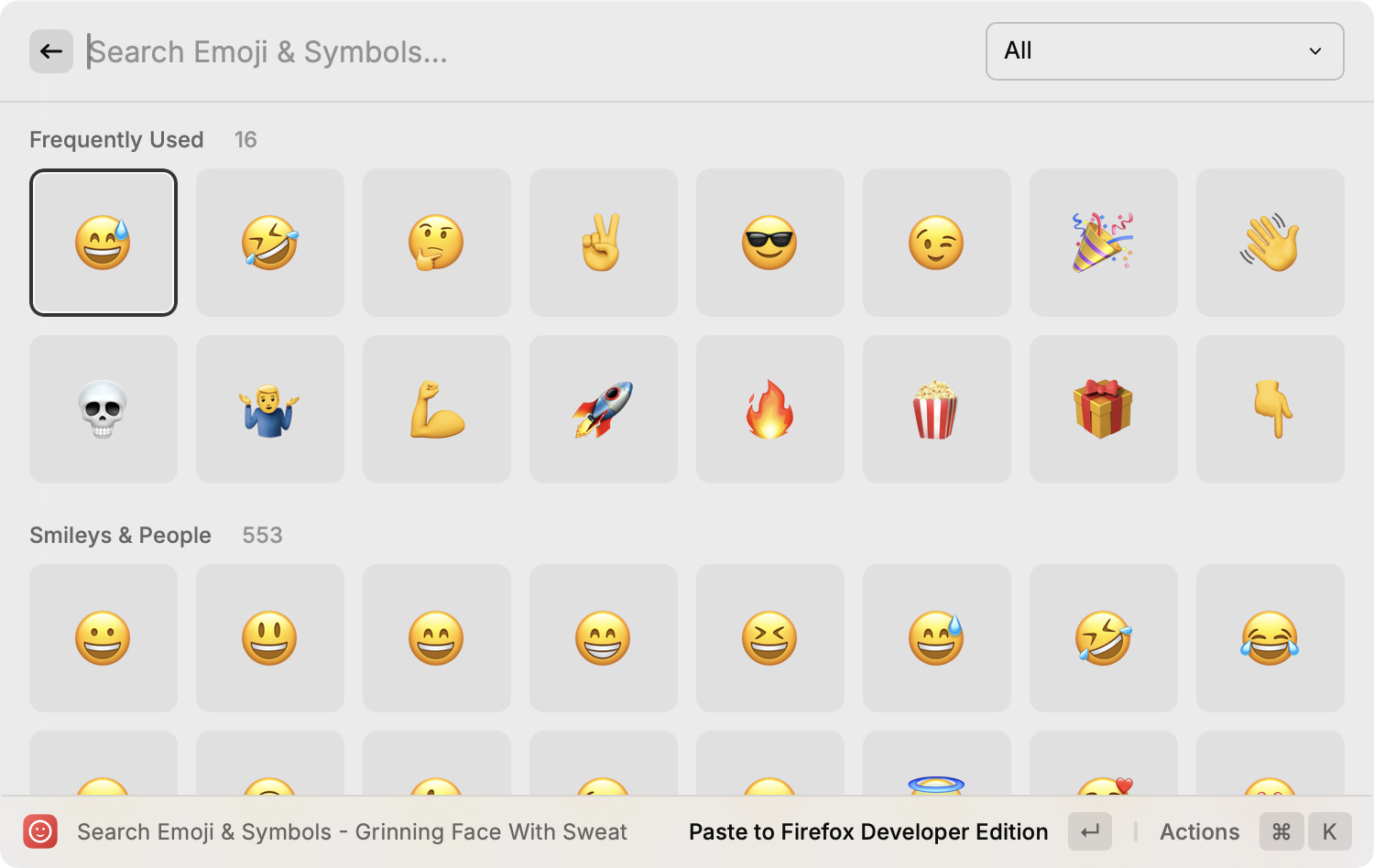 Raycast – Emoji Picker