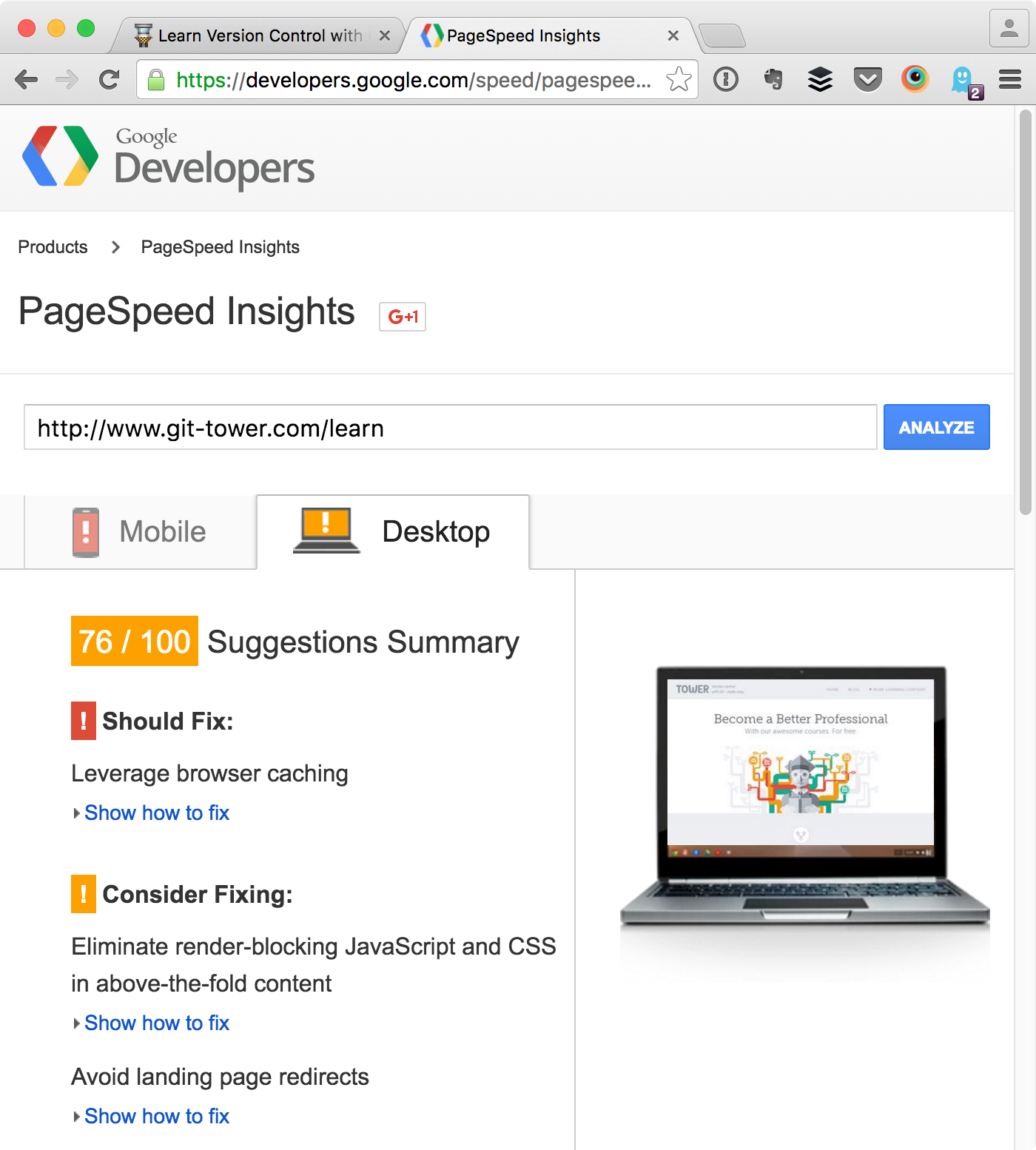 Google PageSpeed